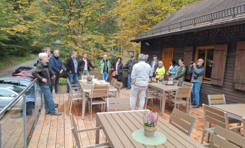 Offizielle Inbetriebnahme der Terrasse an der Wolfsschluchthütte