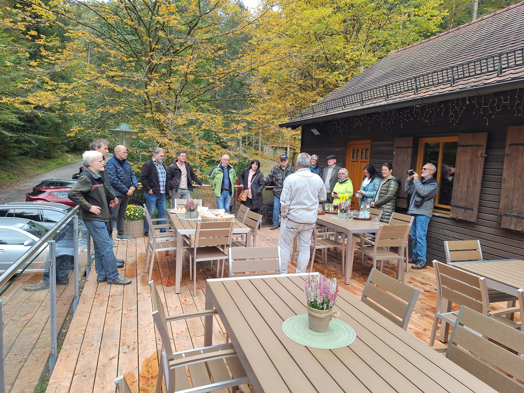 Offizielle Inbetriebnahme der Terrasse an der Wolfsschluchthütte