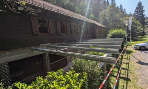 Anbau einer Terrasse
